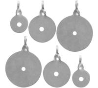 Luxylei Cibles en Acier Inoxydable 6 Pièces Cibles De Fronde Légères Outil De Précision De Résistance Aux Intempéries pour Pratique du Tir À l'arc sur Cible