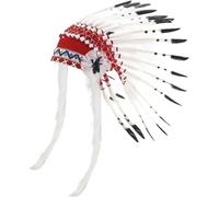 Luxylei Coiffe en Plumes, Coiffe Amérindienne, Coiffe De Style Indien, Coiffe en Plumes D'inspiration Américaine pour Accessoires Photo De Fête pour Enfants Adultes