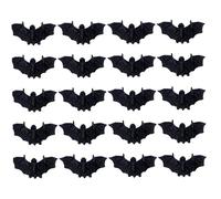 Luxylei Halloween Mini Chauves-Souris 20 pièces en Plastique Insectes Jouets Petites Fausses Chauves-Souris Effrayant Effrayant Blague Jouets pour Halloween fête décorations pour la Maison