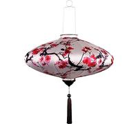 Luxylei Lanternes Ovales en Soie, Lanternes Orientales Chinoises Japonaises Suspendues pour Fête en Plein Air, Mariage, Festival De Printemps, Décoration De Jardin De Maison