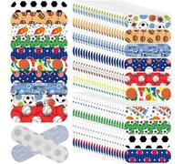 Luxylei Lot de 50 Pansements Adhésifs Flexibles Colorés, Motif Dessin Animé, pour Les Articulations des Doigts, Respirants, pour Protection Les Coupures des Enfants