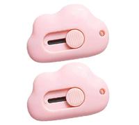 Luxylei Nuage Forme Mini Art Cutter Portable rétractable Couteau Manuel Coupe Papier pour enveloppes Plastique Alimentaire Sacs Express déballage