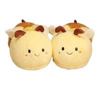 Luxylei Pantoufles Mignonnes en Forme d'abeille, À Semelles Épaisses Souples, pour Couples, Idéales pour Maison l'hiver. Pantoufles en Peluche Douce.