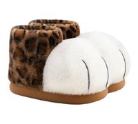 Luxylei Pantoufles pour Femmes, Pantoufles À Motif Pattes De Chat, Bottes d'hiver Chaudes pour Maison L'extérieur, Pantoufles À Motif Pattes De Chat.