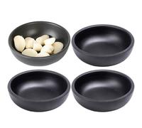 Luxylei Plats À Sauce Soja, Sushi Wasabi, Bols À Tremper Noirs, Assiette À Condiments, Vaisselle, Accessoires De Cuisine 4 Pièces