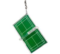 Luxylei Porte-clés Miniatures De Terrain De Jeu De Badminton, Décoratifs, Pendentif De Terrain De Jeu De Sport 3D, Cadeau Souvenir