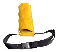 Luxylei Porte-électrodes De Soudage, À Électrodes Ignifugé, Pochette en Cuir Épais avec Clip, Trousse À Outils Portable À Taille pour Le Rangement des Électrodes De Soudage À l'arc