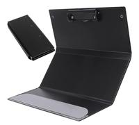 Luxylei Presse-papiers Pliable pour Soins Infirmiers, Rangement Portable, Noir, 9.48 Pouces, avec Pince Basse, Fournitures De Bureau
