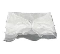 Luxylei Robe De Soirée en Tulle pour Femmes, Châle De Mariée Détachable À Lacets, Cache-épaule, Cape avec Fermoir À Nœud, pour Mariée