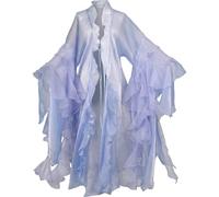 Luxylei Robe D'extérieur Chinoise Transparente, Cardigan Long Ouvert sur Le Devant, Tenue De Soirée Déguisée sur Le Thème De Dynastie Han