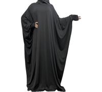 Luxylei Robe Hijab De Prière Musulmane Une Pièce, Abaya De Dubaï Modeste pour Femmes, Couverture Jilbab Niqab Islam, À Capuche Complète, Cadeau du Ramadan