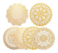 Luxylei Set De Table Ramadan 6 Pièces Eid Mubarak Doré Lune Étoile Mosquée Sets De Table, Sets De Table De Table À Manger pour Fête Iftar Musulmane Islamique