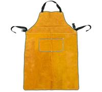 Luxylei Tablier De Soudeur en Cuir, Tablier De Travail Ignifugé, Tablier De Soudage Résistant À Chaleur, Vêtement De Protection Anti-étincelles pour Le Soudage