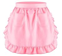 Luxylei Tablier De Taille Mignon Élégant, Accessoire Multifonctionnel, Doux Respirant avec Poches, Idéal pour Les Fleuristes, Le Nettoyage, Les Cafés, Le Jardinage Le Service en Salle.