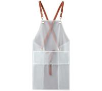 Luxylei Tablier Transparent Tablier Imperméable Tablier De Cuisson Unisexe Tablier À l'huile Essuyable Tabliers Essuyables pour Femmes Hommes pour Le Nettoyage Ou Cuisine