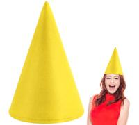 LUYANFX Bonnet de Nain Adulte, Chapeau de lutin nain, Chapeau de Noël Lutin, Bonnet Lutin Adulte, Chapeau Pointu, Chapeau Nain, Lutin Accessoire pour Carnaval (Jaune)