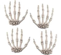 LUYANFX Squelette Mains Halloween, Decoration Halloweens Squelette Mains en Plastique Réaliste, pour Halloween Party Terreur Accessoires Effrayants
