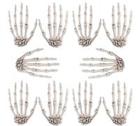 LUYANFX Squelette Mains Halloween, Decoration Halloweens Squelette Mains en Plastique Réaliste, pour Halloween Party Terreur Accessoires Effrayants