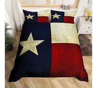 LUYAPOND Housse de Couette 140x200 Drapeau AméRicain, Parure de Lit 2 Pièces avec Housse de Couette et 1 Taie d'oreiller 65x65 cm pour Enfant Ado