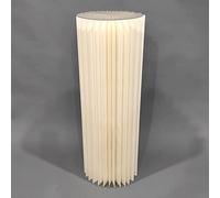 LUYAYW 5pcs socles d'affichage de colonnes de Papier Pliables, Supports de piédestal de Cylindre pour la décoration de Tables de fête d'anniversaire de Mariage(80cm)