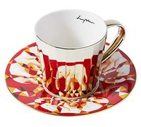 Luycho [FR] Angled Mirror Cup & Saucer African Elephant 330 ml
