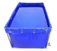 Luyckfrazy Bâche en PVC Robuste,revêtement d'étang à Poissons Pliable avec œillets,réservoir d'eau de réservoir de rétention temporaire pour l'irrigation des Poissons et l'extérieur(6x4x1.0m)
