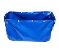 Luyckfrazy Étang à Poissons en Toile Pliable épaisse, Piscine de Jardin avec Valve de vidange, réservoir d'eau Portable pour Jardin, Caravane, Camping, Irrigation des Poissons en Plein air(3x1x0.8m)