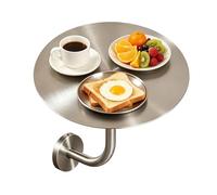 Luyckfrazy Petite Table de Salle à Manger Ronde Murale en Forme de L,Table d'appoint de canapé pour Patio,terrasse,pub,café,thé,Bistro,Dessus de 13,78/19,69 Pouces,Hauteur de 17,72 Pouces(40x40x45cm)
