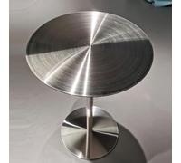 Luyckfrazy Petite Table Ronde, Table de Bar Haute, Table de Cocktail en Acier Inoxydable, Plateau de 15,75/31,5 Pouces, Hauteur de 29,13/41,34 Pouces, Facile à Nettoyer(60x60x75cm)