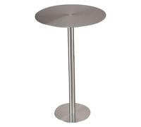 Luyckfrazy Table de Bar de Petite Taille, Table Ronde en Acier Inoxydable de Style Industriel, pour Cocktail, pub, café, thé, Table de Bistro - Facile à Nettoyer(40x40x95cm)