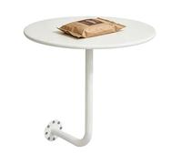 Luyckfrazy Table de Bar Ronde, Table d'appoint Basse Murale Moderne, Tables de collation pour Chambre à Coucher, Balcon, Bar à Cocktails, pub, café, thé, Salle à Manger, Bistro, Salon(35x35x45cm)