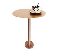 Luyckfrazy Table de café Ronde, Table de Petit-déjeuner en Forme de L, Bureau de Petits-déjeuner Industriel pour la Cuisine à Domicile, Coin Petit-déjeuners, café, Bar - Facile à Nettoyer(50x50x45cm)