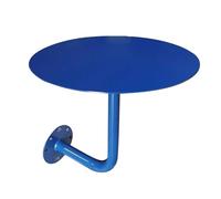 Luyckfrazy Table de Cocktail Murale en Forme de L, Table d'appoint Basse en métal, Petites Tables de conférence pour Bar à Cocktails, pub, café, thé, Salle à Manger, Bistro, Restaurant(40x40x45cm)