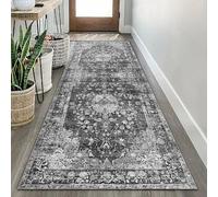 Luyckfrazy Tapis de Couloir antidérapants 1m 2m 2.5m 3m 3.5m 4m 5m 6m Extra Longs, Tapis de Couloir Vintage étroits, Tapis de Sol, Tapis de Couloir pour Cuisine, entrée, Chambre à Coucher.(70×500cm)