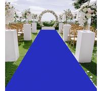 Luyckfrazy Tapis de Couloir Bleu pour cérémonie de Mariage, 10 m, 20 m, pour Mariage, fête prénuptiale, décorations de fête, Bal d'anniversaire, épaisseur 2 mm(Size:1.2x20m)