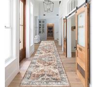Luyckfrazy Tapis de Couloir Extra Long de 1,5 m, 2 m, 3 m, 4,5 m, 5 m, 6 m, avec Envers antidérapant, Style Vintage et Vieilli, idéal pour l'entrée de la Cuisine(120×100cm)