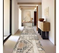 Luyckfrazy Tapis de Couloir Moderne 150 cm, 2 m, 250 cm, 3 m, 350 cm, 4 m, 5 m, 6 m, antidérapant, Extra Long, Tapis d'entrée, Lavable, pour Salon, Chambre à Coucher, Cuisine (Size : 80×500cm)