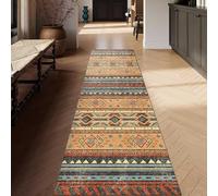 Luyckfrazy Tapis de Couloir Vintage de 1 m, 2 m, 3 m, 3,5 m, 4 m, 5 m, 6 m de Long, Tapis de Sol avec Support en Caoutchouc antidérapant, Tapis d'entrée Robuste pour Couloir de Cuisine(60×300cm)