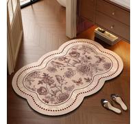 Luyckfrazy Tapis de Salle de Bain Absorbant et antidérapant,Tapis de Boue de diatomée à séchage Rapide,Tapis de Bain de Douche Ultra Doux pour Baignoire,Alimentation des Animaux domestiques(60x90cm)