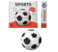 LUYIEDHA Kits de Construction de Football, 850 Pièces Puzzle 3D Foot, Jouet éducatif Miniature 3D pour Adultes, Football Jouets Enfant Convient aux Adultes et aux Enfants (A)