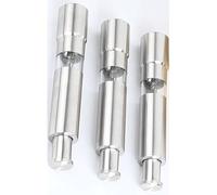 LUYILA Gravity Lot de 3 moulins à sel et poivre manuels en acier inoxydable avec poussée pouce pour sel, poivre, épices et sauce