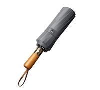 Luyismer Parapluie d'affaires fonctionnel pour homme et femme, entièrement automatique, poignée en bois, grand pliable, étanche, entièrement automatique, D, taille unique
