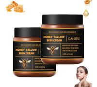 LUYJWZN Marroomi Tallow Honey Balm, Organic Grass-Fed Beef Tallow Balm With Raw Honey, Tallow and Honey Balm for Face for Dry & Sensitive Skin (2pcs)