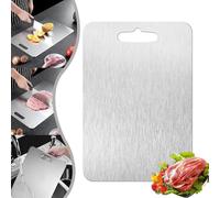 LUYJWZN Titanium Cutting Boards, Cutting Board 100% Pure Titanium, Upgrade Double Sided Food-Grade Titanium Board, Titanium Cutting Board for Home Kitchen Cookin, Fruits and Vegetables (30 * 20cm)