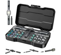 Luylmo Tournevis à Cliquet 24-en-1 Diy Magnétique, Jeu de tournevis à cliquet avec manche en T, jeu d'embouts de tournevis à cliquet léger 24 en 1 pour meubles, ordinateur, réparation électronique