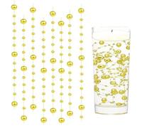 LuyoNova 20 Pièces Perles D'Eau Doré Bougies Flottantes Perle D'Eau Perles Artificielles Bougie Flottante,pour Centres Table Décorations Pearl Vase Fillers Mariages Fête Arbre de Noël Décorations