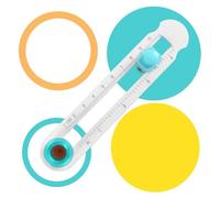 LuyoNova Coupeur de Papier Circulaire,Cutter Rotatif 2-20 cm Cutter Circulaire Réglable,Coupe Papier Perforatrice Rond,Massicot Scrapbooking pour Bricolage,Vœux,Albums,Papier Cartonné,Photos (Blanc)