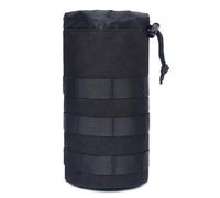 LuyoNova Molle Porte Gourde Sac à Dos,Porte Bouteille Tactique bandoulière réglable avec Porte Bouteille Cordon Serrage, randonnée Accessoires Militaire Poches Sac Dos Randonnée