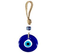 LuyoNova Oeil Grec,Bleu Mauvais Oeil Verre Pendentif Decoration Voiture Pendentif de Fenêtre Nazar Boncuk Amulettes Porte-Bonheur Maison Décoration Ornement Suspendu Excellent Cadeau Perles de Verre