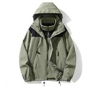 LUYSGBXR 3 In 1 Thick Hiking Jacket Women Climbing Trekking Windbreaker Outdoor Sports Jackets Winter Warm Fleece Waterproof Coats(Color1,M)